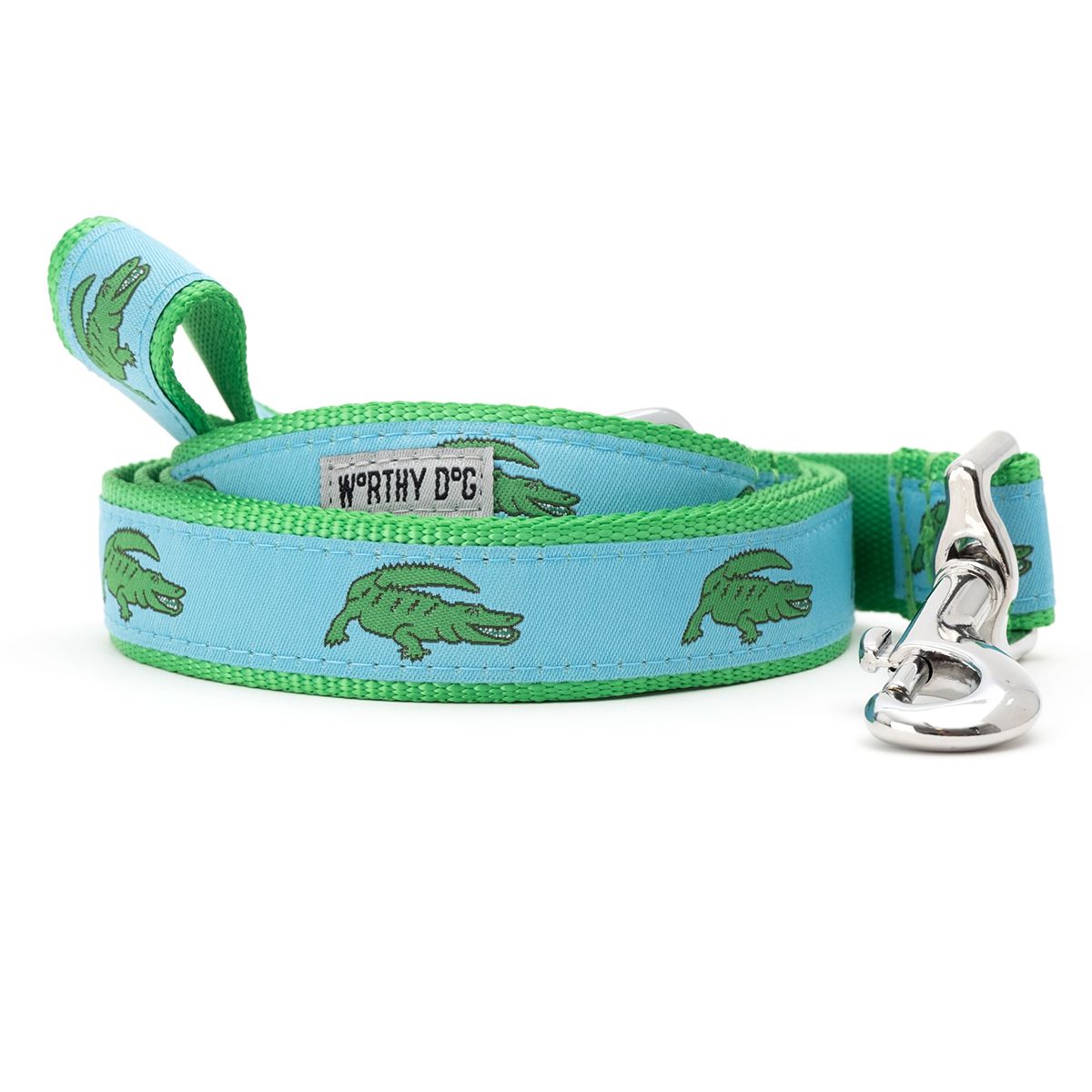 Alligators Dog Leash Blue